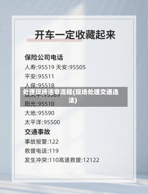 处理现场违章流程(现场处理交通违法)-第2张图片