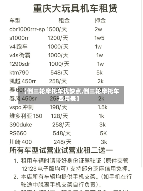【倒三轮摩托车优缺点,倒三轮摩托车费用表】-第3张图片