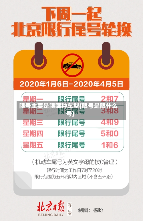 限号主要是限哪种车型(限号是限什么号)-第2张图片