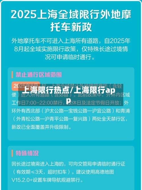 上海限行热点/上海限行app