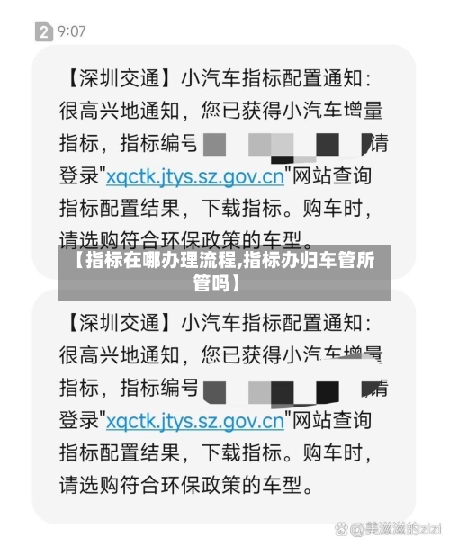 【指标在哪办理流程,指标办归车管所管吗】-第2张图片