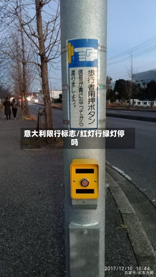 意大利限行标志/红灯行绿灯停吗