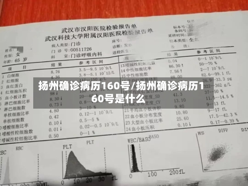扬州确诊病历160号/扬州确诊病历160号是什么-第2张图片