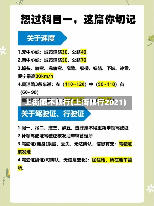 上街限不限行(上街限行2021)-第2张图片