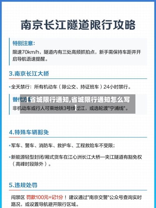 【省城限行通知,省城限行通知怎么写】-第3张图片