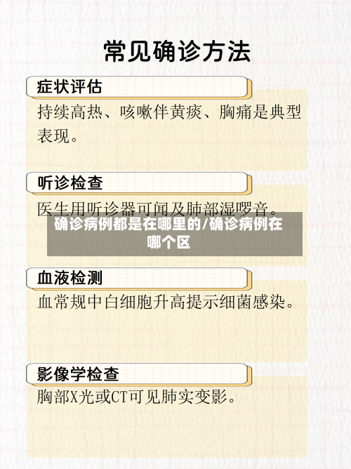 确诊病例都是在哪里的/确诊病例在哪个区-第3张图片