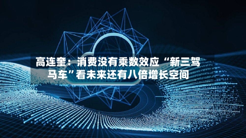 高连奎：消费没有乘数效应 “新三驾马车”看未来还有八倍增长空间-第2张图片