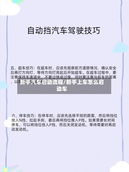新手汽车启动流程/新手上车怎么启动车
