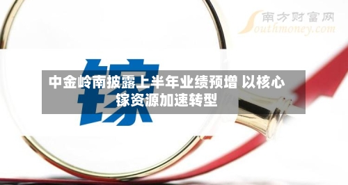 中金岭南披露上半年业绩预增 以核心镓资源加速转型-第2张图片