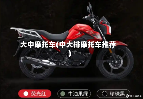 大中摩托车(中大排摩托车推荐)