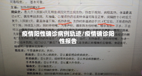 疫情阳性确诊病例轨迹/疫情确诊阳性报告-第2张图片