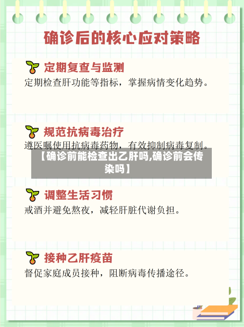 【确诊前能检查出乙肝吗,确诊前会传染吗】