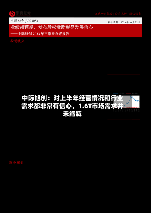 中际旭创：对上半年经营情况和行业需求都非常有信心，1.6T市场需求并未缩减-第2张图片