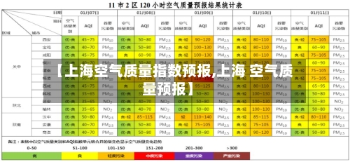 【上海空气质量指数预报,上海 空气质量预报】-第3张图片