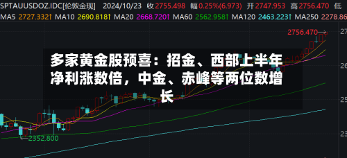 多家黄金股预喜：招金、西部上半年净利涨数倍，中金、赤峰等两位数增长-第2张图片
