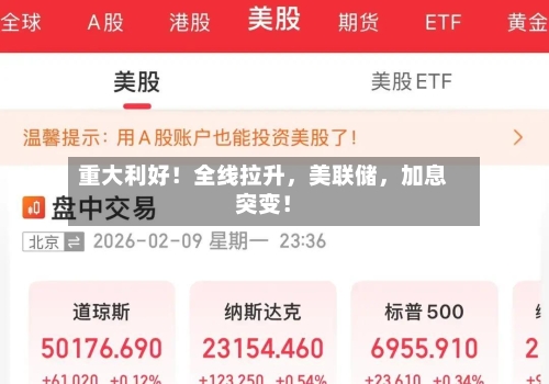 重大利好！全线拉升，美联储	，加息突变！-第3张图片