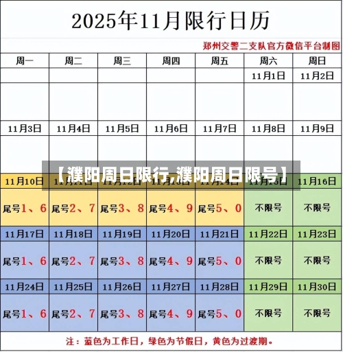 【濮阳周日限行,濮阳周日限号】
