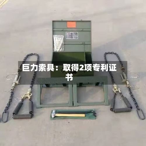 巨力索具:取得2项专利证书-第2张图片
