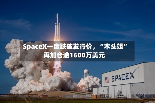 SpaceX一度跌破发行价，“木头姐”再加仓逾1600万美元
