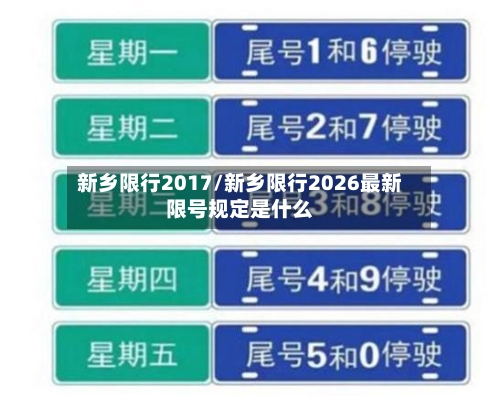 新乡限行2017/新乡限行2026最新限号规定是什么-第2张图片