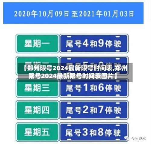 【郑州限号2024最新限号时间表,郑州限号2024最新限号时间表图片】