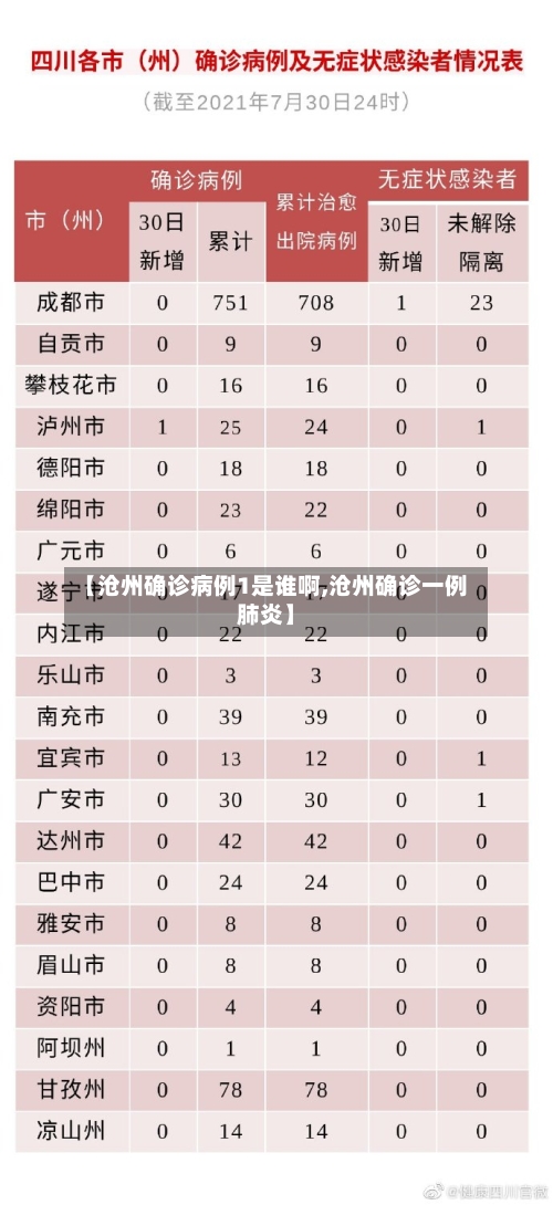 【沧州确诊病例1是谁啊,沧州确诊一例肺炎】-第3张图片