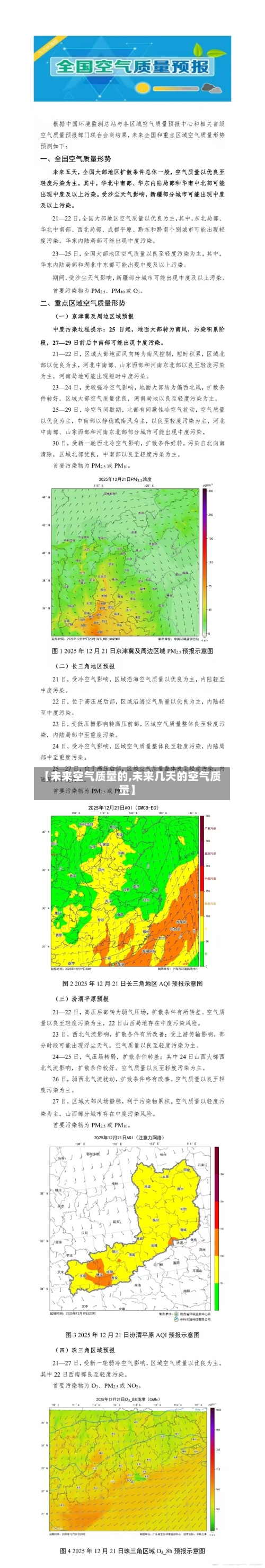 【未来空气质量的,未来几天的空气质量】