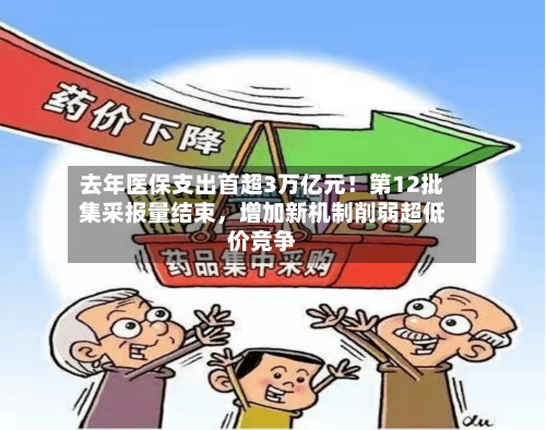 去年医保支出首超3万亿元！第12批集采报量结束，增加新机制削弱超低价竞争-第2张图片