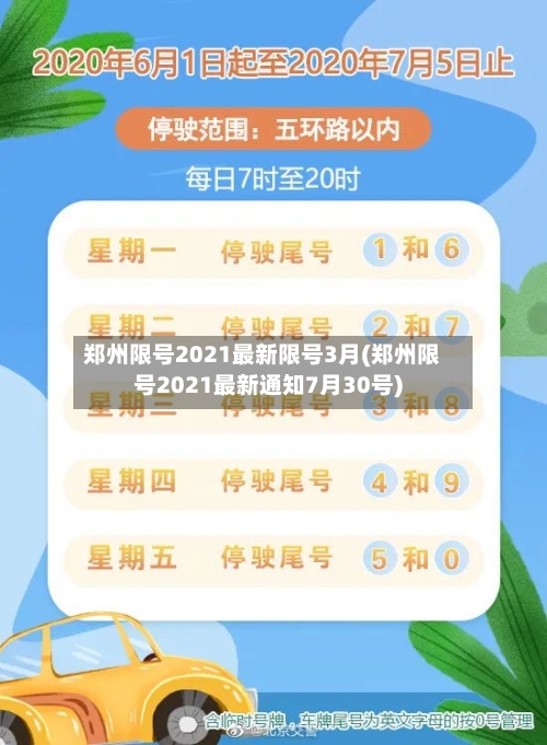 郑州限号2021最新限号3月(郑州限号2021最新通知7月30号)-第2张图片