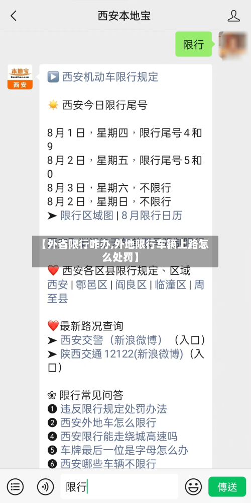 【外省限行咋办,外地限行车辆上路怎么处罚】-第2张图片