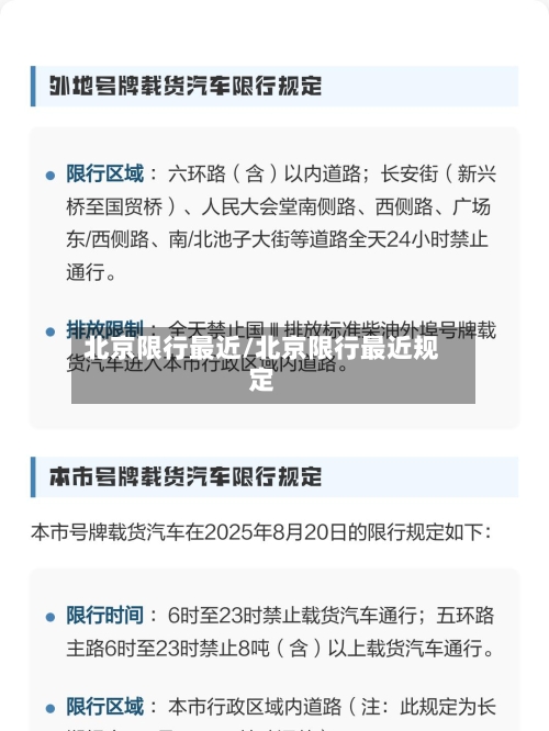 北京限行最近/北京限行最近规定-第3张图片