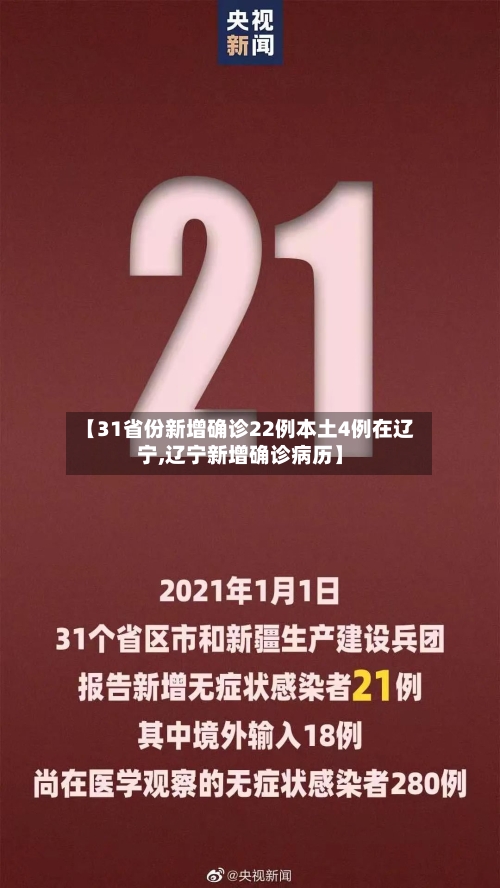 【31省份新增确诊22例本土4例在辽宁,辽宁新增确诊病历】-第2张图片