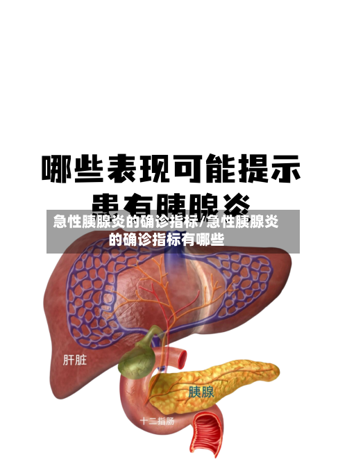 急性胰腺炎的确诊指标/急性胰腺炎的确诊指标有哪些-第2张图片