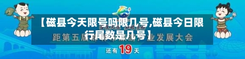 【磁县今天限号吗限几号,磁县今日限行尾数是几号】
