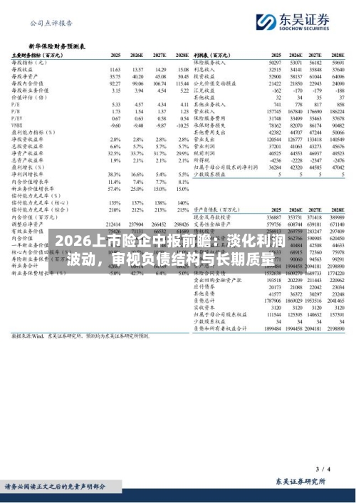 2026上市险企中报前瞻：淡化利润波动，审视负债结构与长期质量-第2张图片