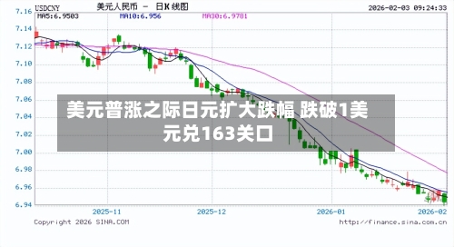 美元普涨之际日元扩大跌幅 跌破1美元兑163关口
