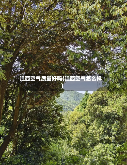 江西空气质量好吗(江西空气怎么样)-第3张图片
