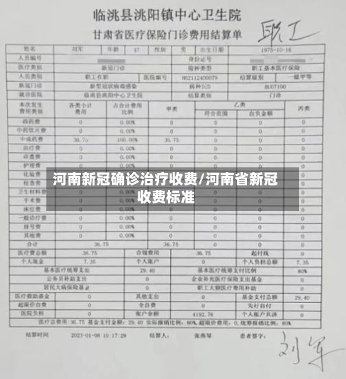 河南新冠确诊治疗收费/河南省新冠收费标准-第2张图片