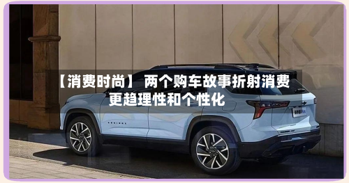 【消费时尚】 两个购车故事折射消费更趋理性和个性化-第2张图片