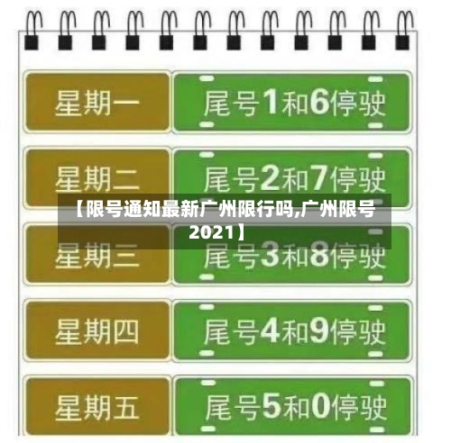 【限号通知最新广州限行吗,广州限号2021】