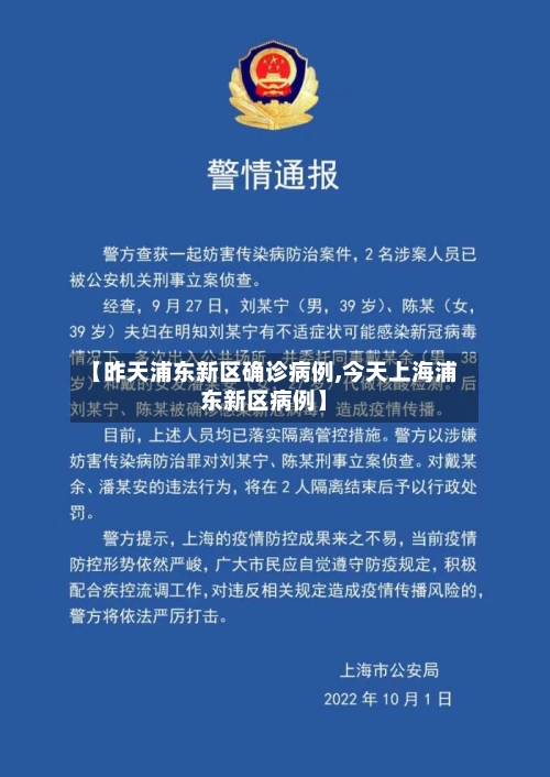 【昨天浦东新区确诊病例,今天上海浦东新区病例】-第2张图片
