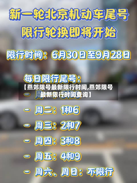 【燕郊限号最新限行时间,燕郊限号最新限行时间查询】