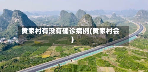 黄家村有没有确诊病例(黄家村会)-第2张图片