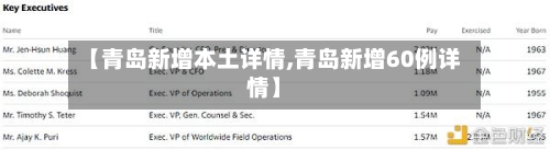 【青岛新增本土详情,青岛新增60例详情】-第3张图片
