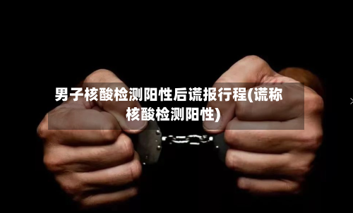 男子核酸检测阳性后谎报行程(谎称核酸检测阳性)