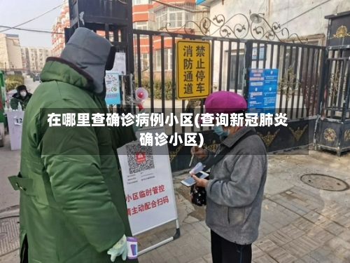 在哪里查确诊病例小区(查询新冠肺炎确诊小区)-第2张图片