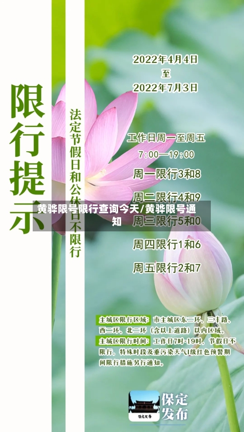 黄骅限号限行查询今天/黄骅限号通知-第2张图片