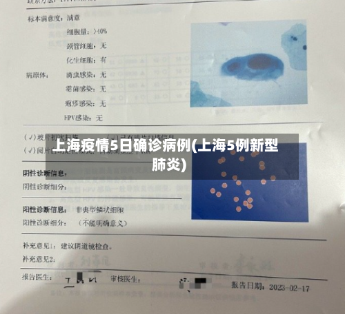上海疫情5日确诊病例(上海5例新型肺炎)-第2张图片
