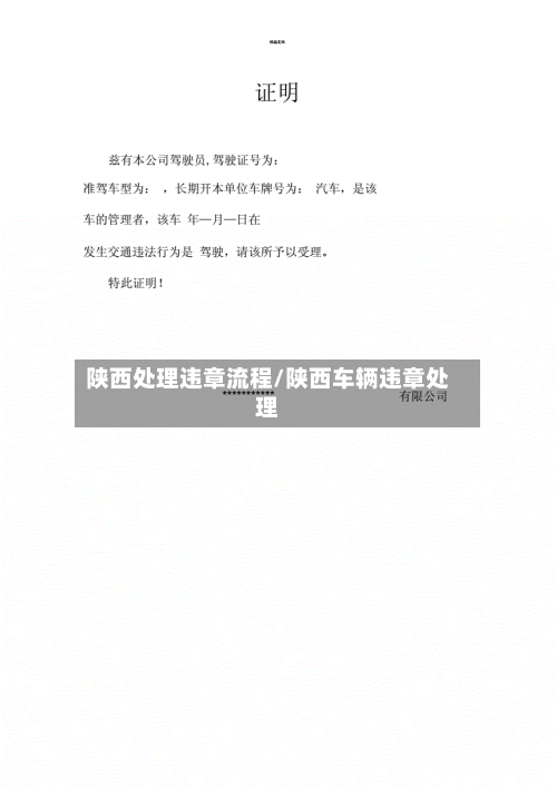 陕西处理违章流程/陕西车辆违章处理