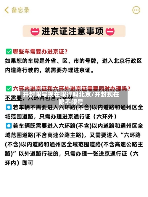 开封限号现在限行吗北京/开封现在限不限号